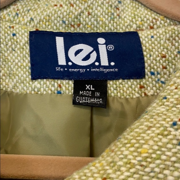 Lei Wool Lime Green Jacket. Warmer than you think! - Picture 4 of 7